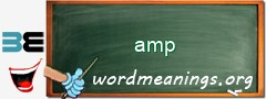 WordMeaning blackboard for amp